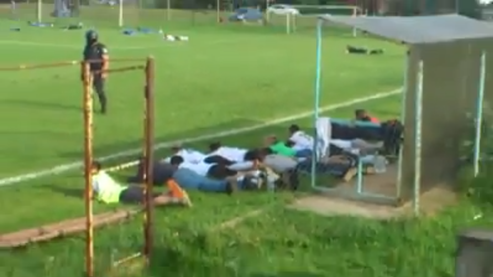 Fotbollsplan, Polisrazzia, Sorin Udrea, Fotboll, Rumanien